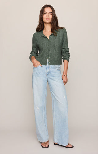 Z Supply Tops - Outerwear - Cardigans Medina Pointelle Cardigan Monstera