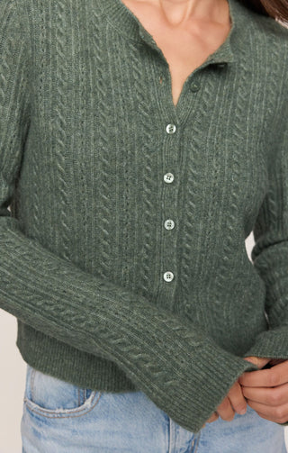 Z Supply Tops - Outerwear - Cardigans Medina Pointelle Cardigan Monstera