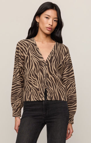 Z Supply Tops - Outerwear - Cardigans Xsm All The Wild Cardigan Dark Chocolate