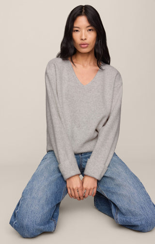Z Supply Tops - Sweaters Cerro Sweater Feather Grey