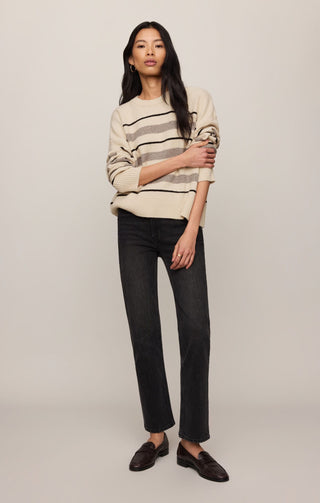 Z Supply Tops - Sweaters Cirrus Stripe Sweater Chalk