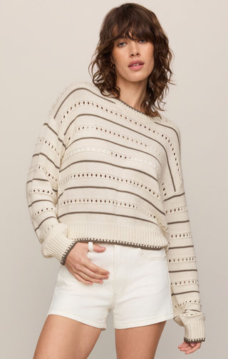 Z Supply Tops - Sweaters Darby Stripe Sweater Standstone