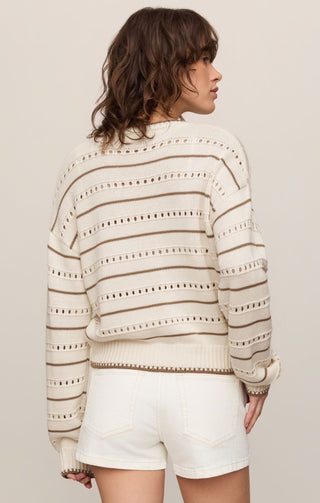 Z Supply Tops - Sweaters Darby Stripe Sweater Standstone