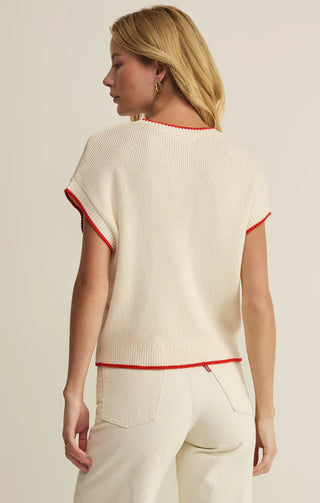 Z Supply Tops - Sweaters Sleeveless Patriot Sweater Cloud