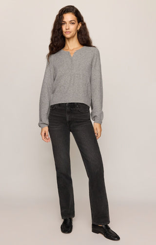 Z Supply Tops - Sweaters Westmont Henley Sweater Classic Heather Grey