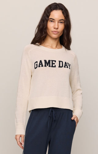 Z Supply Tops - Sweaters Xsm Varsity Stand In Sweater Sandstone