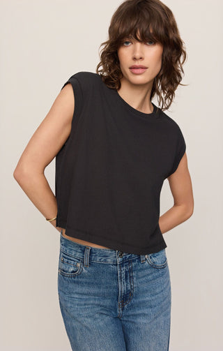 Z Supply Tops - T-Shirts Flex Sleeveless Tee Ash Black