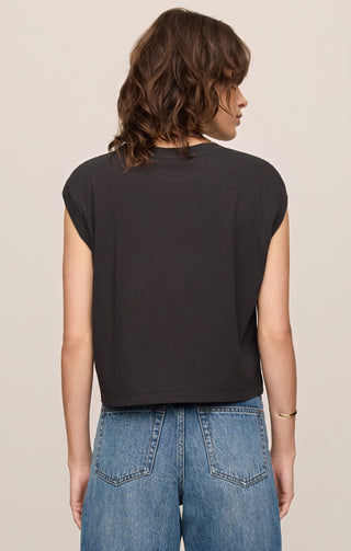 Z Supply Tops - T-Shirts Flex Sleeveless Tee Ash Black
