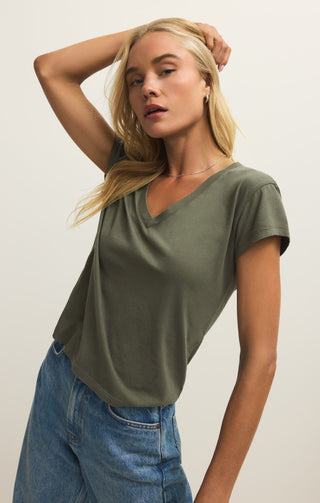 Z Supply Tops - T-Shirts Modern V-Neck Tee Tea Leaf