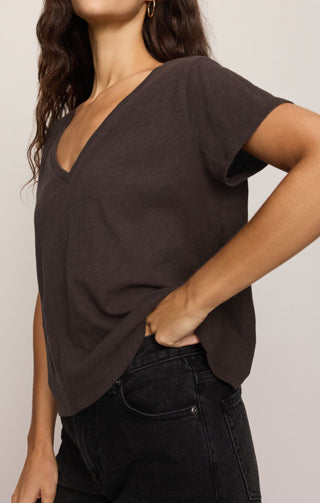 Z Supply Tops - T-Shirts Nomad V-Neck Tee Cocoa Bean