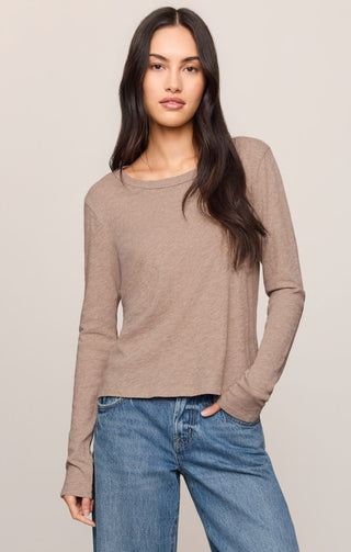 Z Supply Tops - T-Shirts Xsm Junie Long Sleeve Tee Heather Ash