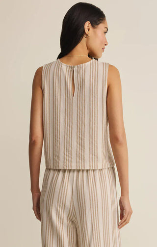 Z Supply Tops - Tank Top Sloane Knit Striped Top Cloud