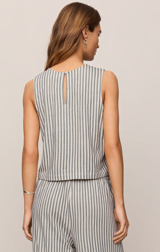 Z Supply Tops - Tank Top Sloane Knit Striped Top Eclipse