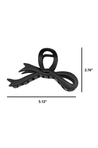 Zenana Accessories - Hair Accessories Large Ribbon Bow Matte Hair Clip Brown