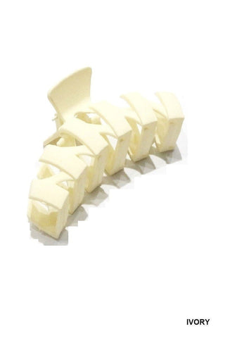 Zenana Accessories - Hair Accessories Zig Zag Hair Clip Ivory