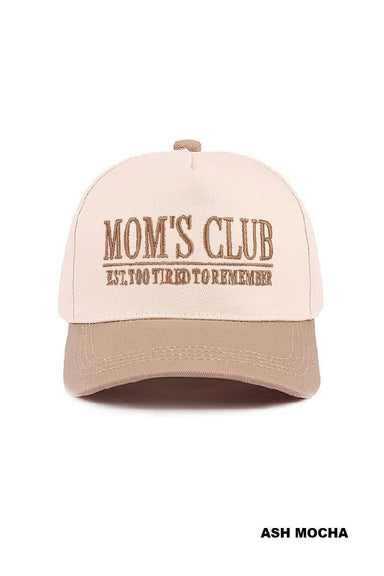 Zenana Accessories - Hats MOM'S CLUB Baseball Hat