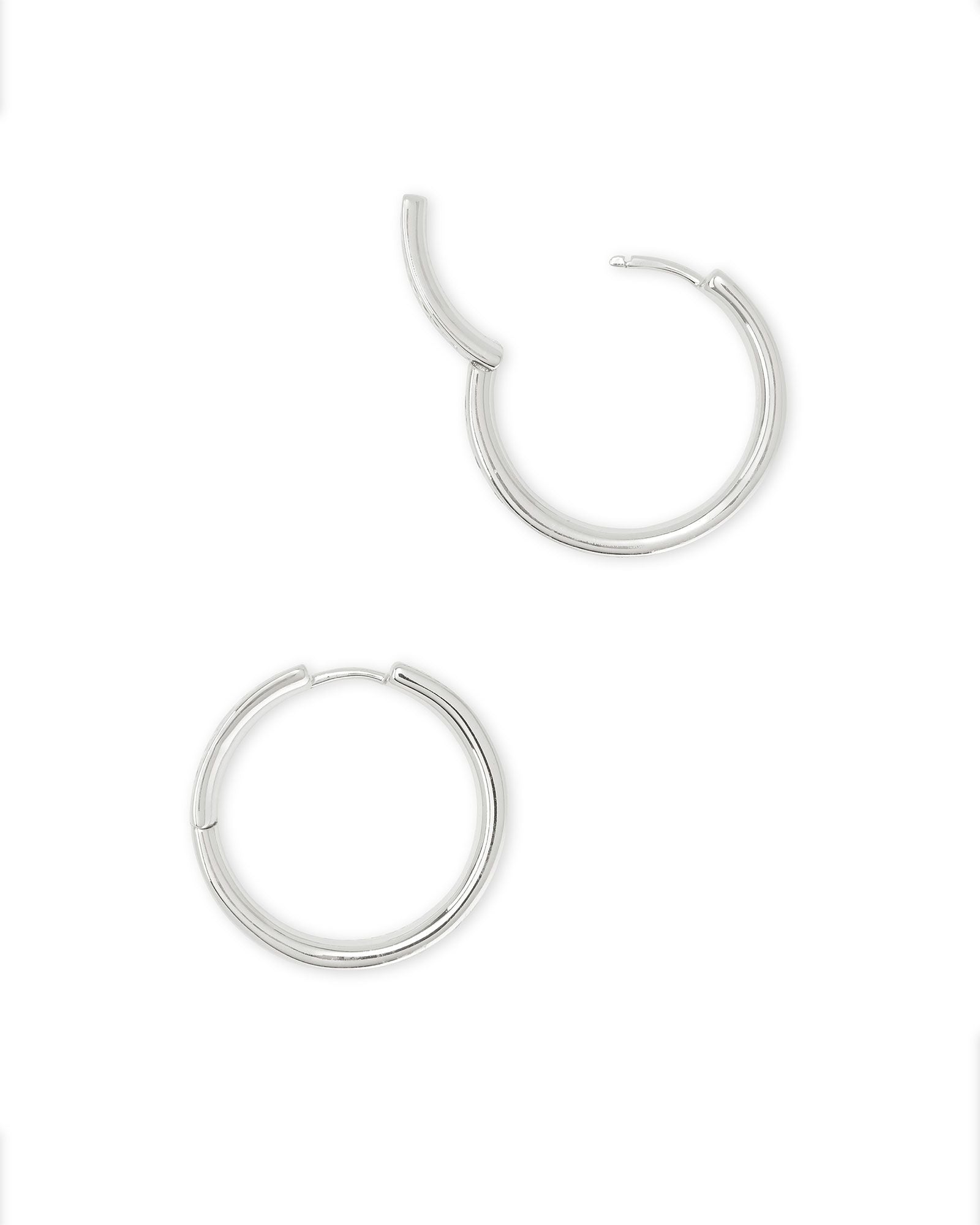 Sale Jack Hoop Earrings - Gray Crystals