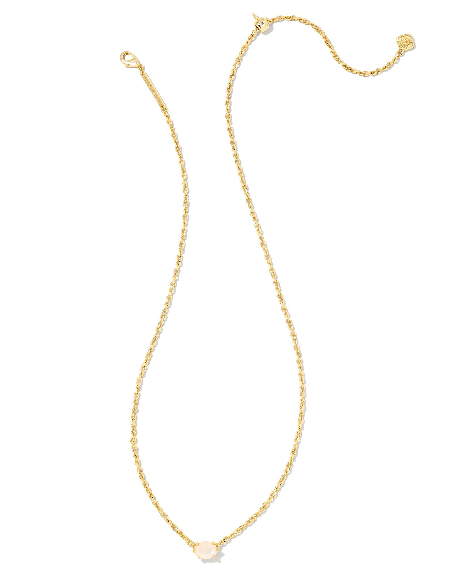 Cailin Champagne Opal Crystal Pendant Necklace