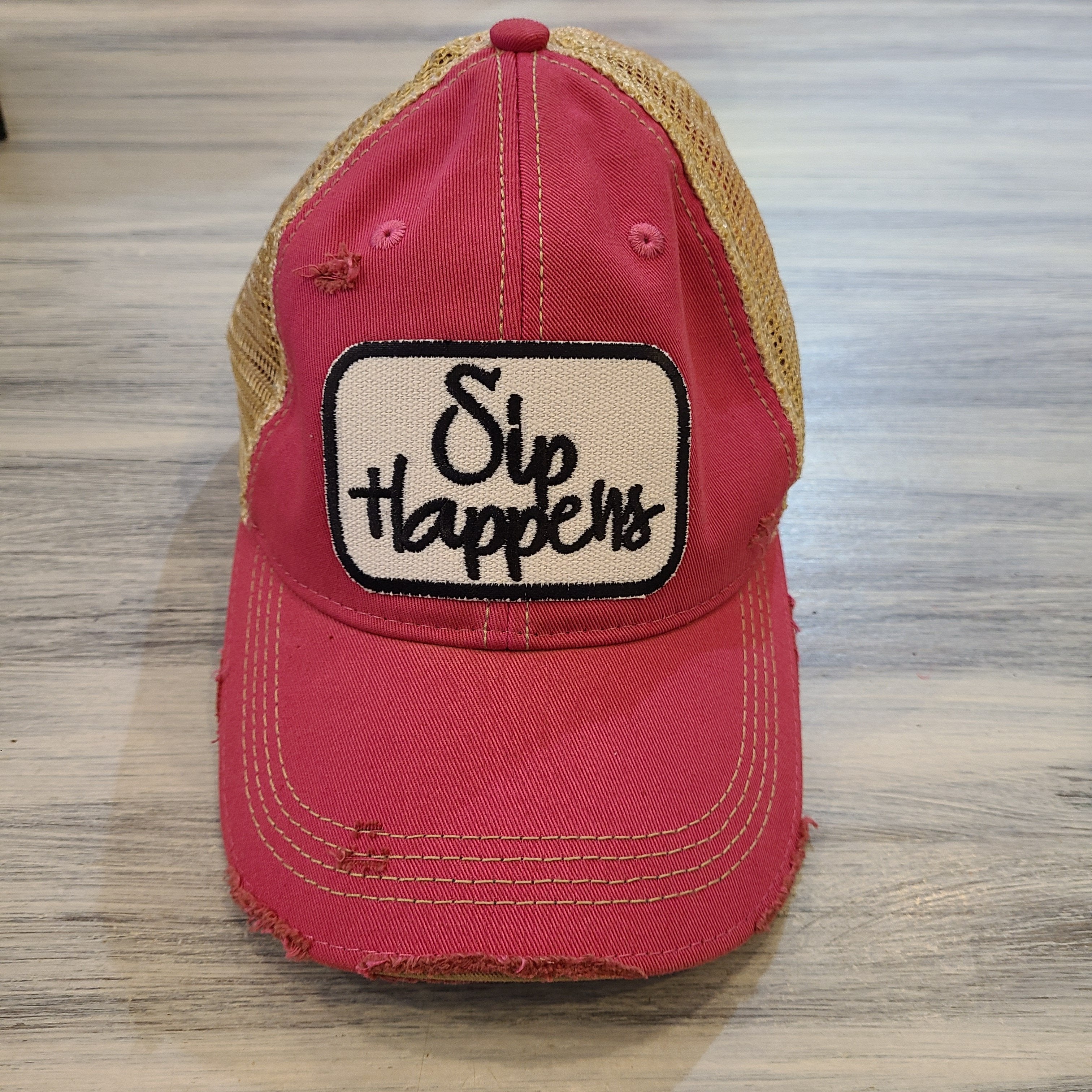 Sip Happens Baseball Hat- More Colors