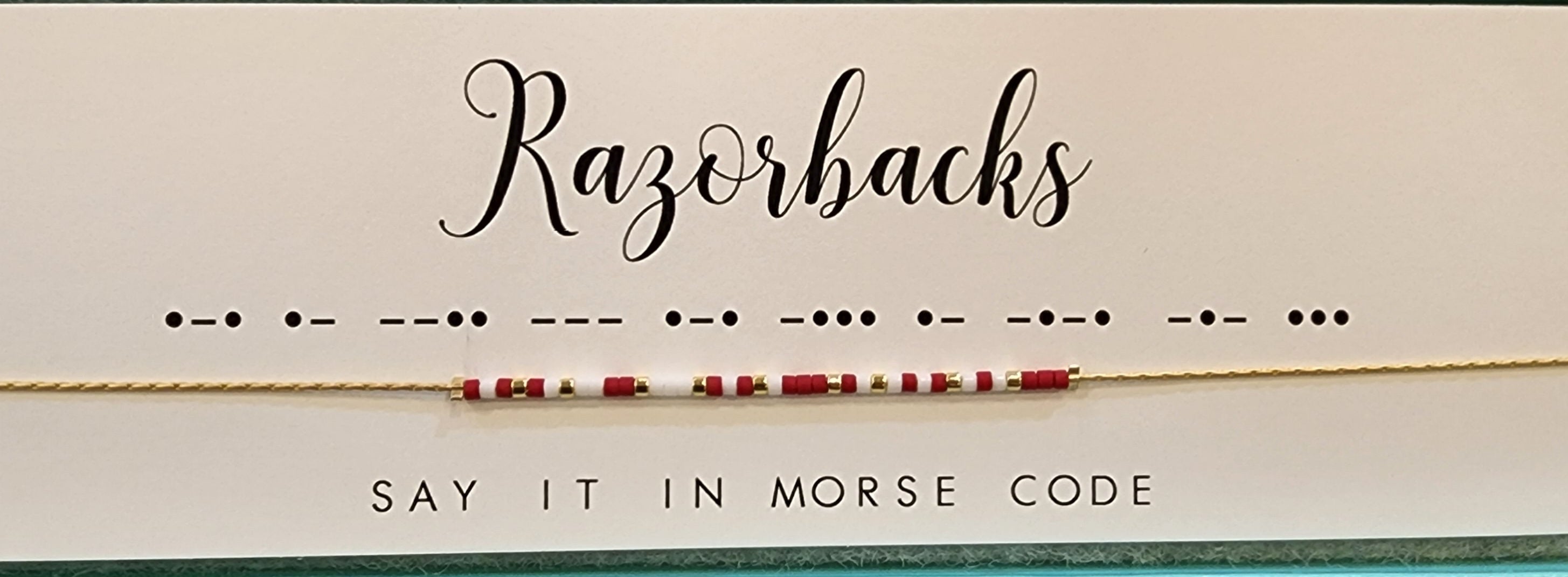 Razorbacks Dot & Dash Necklace