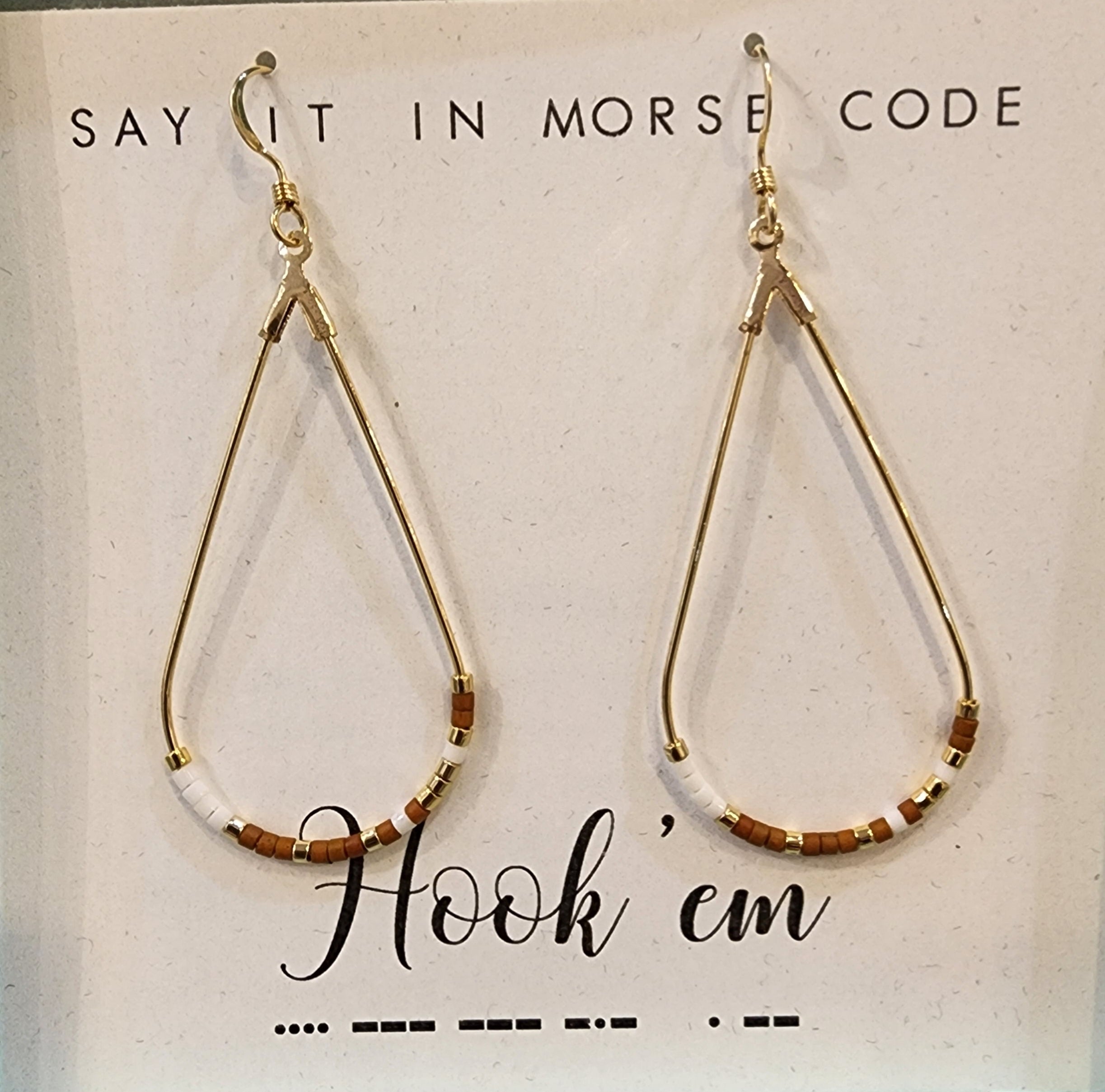 Hook 'em Dot & Dash Earrings