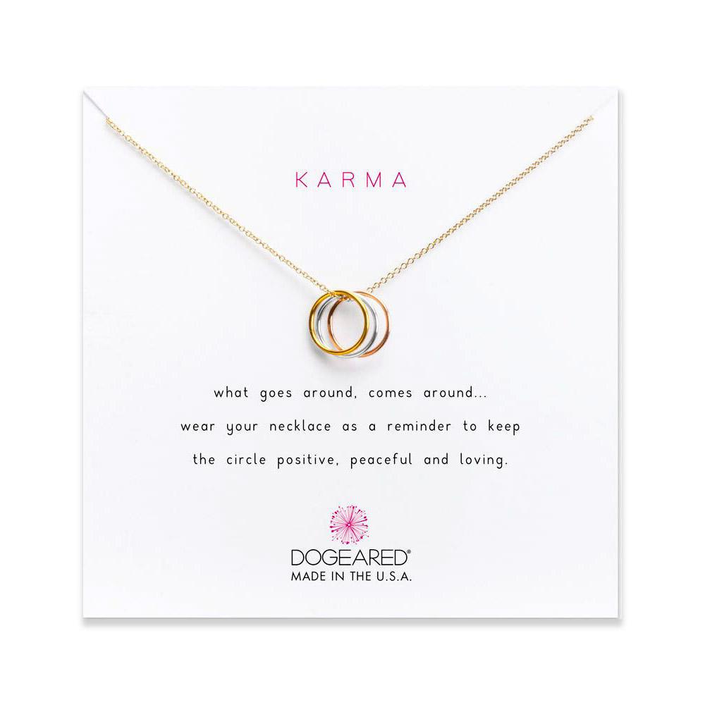 Triple Karma Ring Necklace