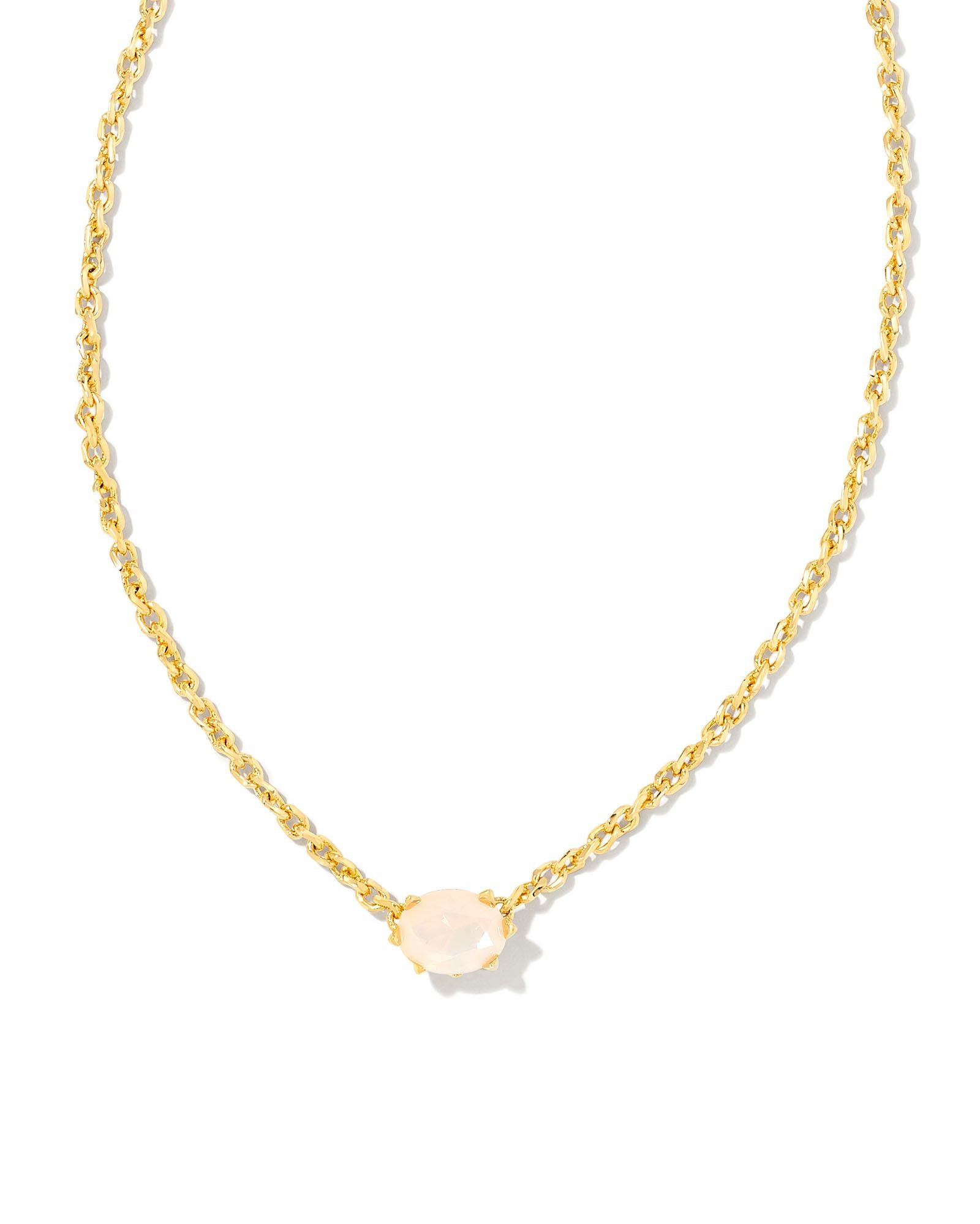 Cailin Champagne Opal Crystal Pendant Necklace