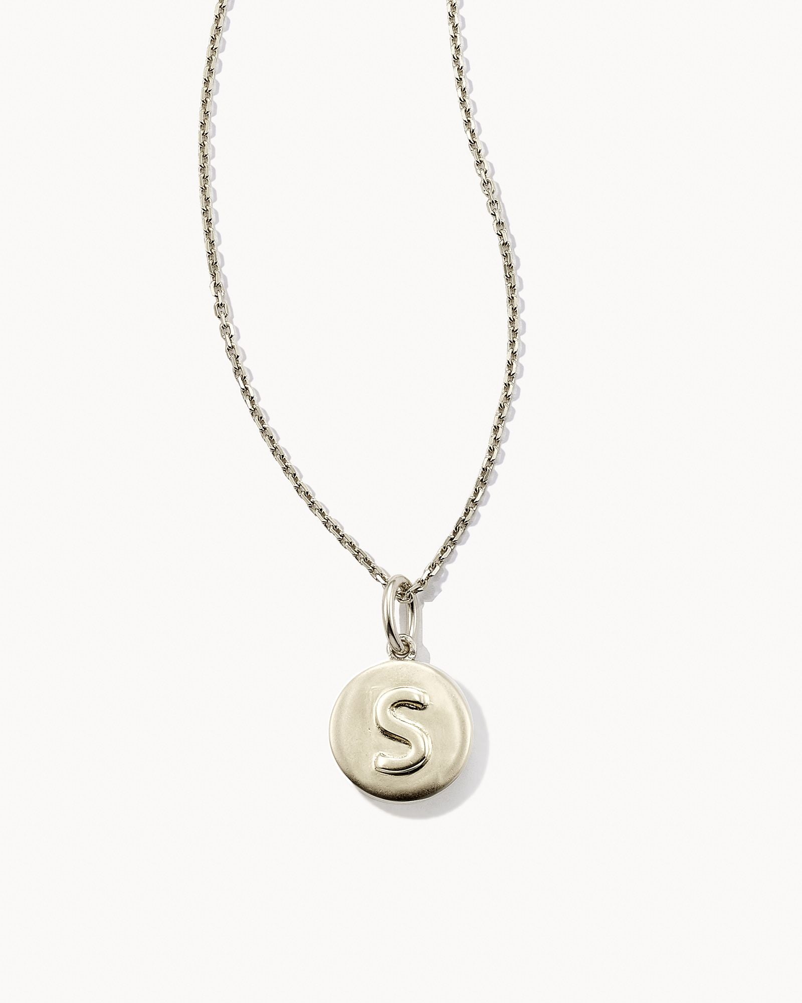 Sale Letter Coin Charm Necklace