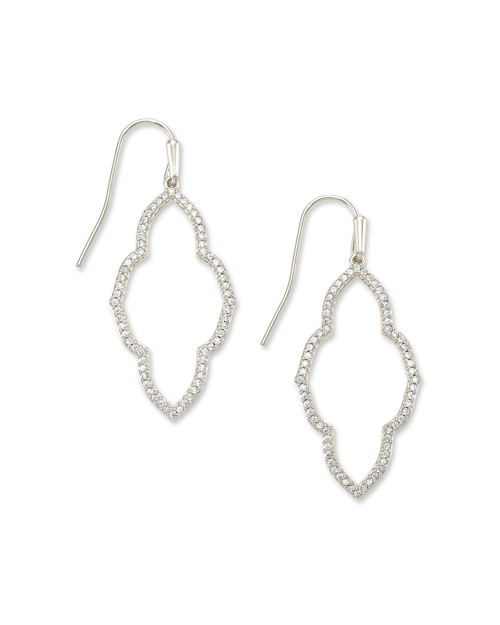 Abbie Small Open Frame Earring - Gold or Silver