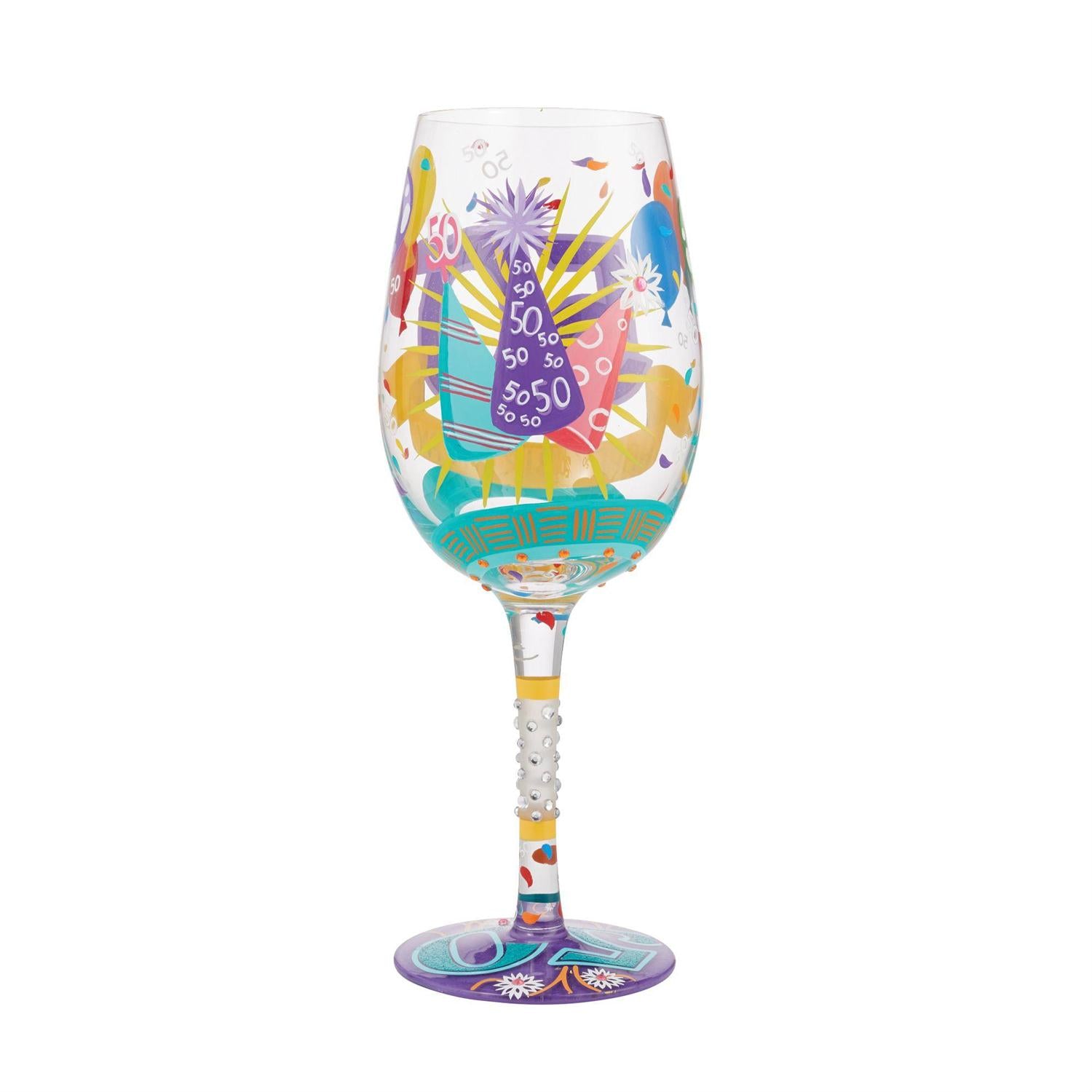Lolita Wine Glass Happy 50th Birthday