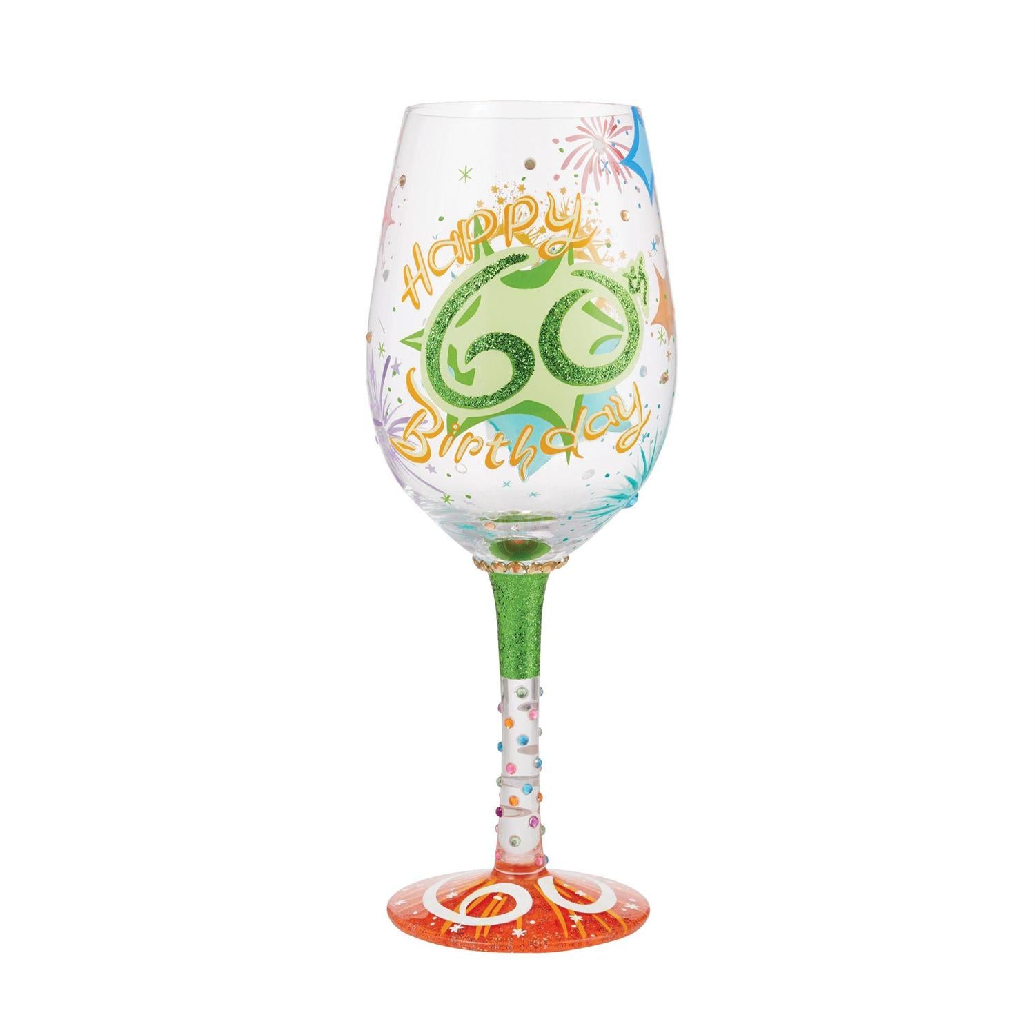Lolita Wine Glasses Happy 60th Birthday