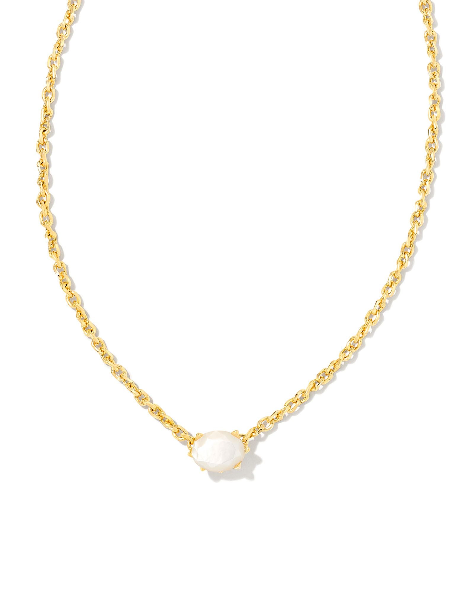 Cailin Ivory Mother of Pearl Pendant Necklace
