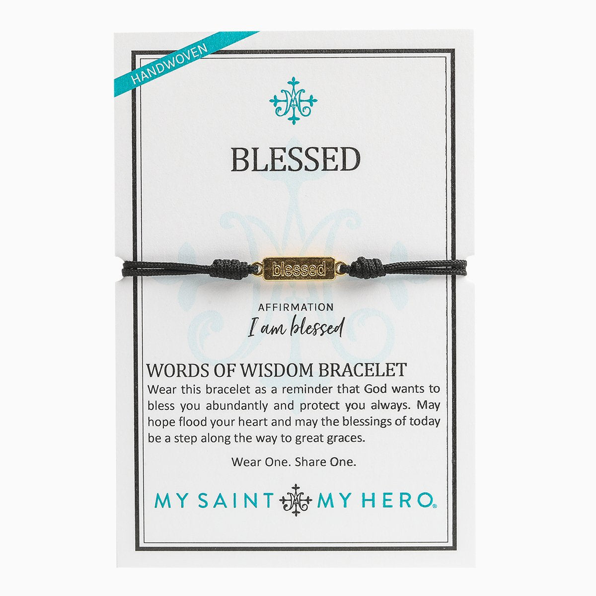 Final Sale Words of Wisdom Blessed Bracelet - Gold or Silver