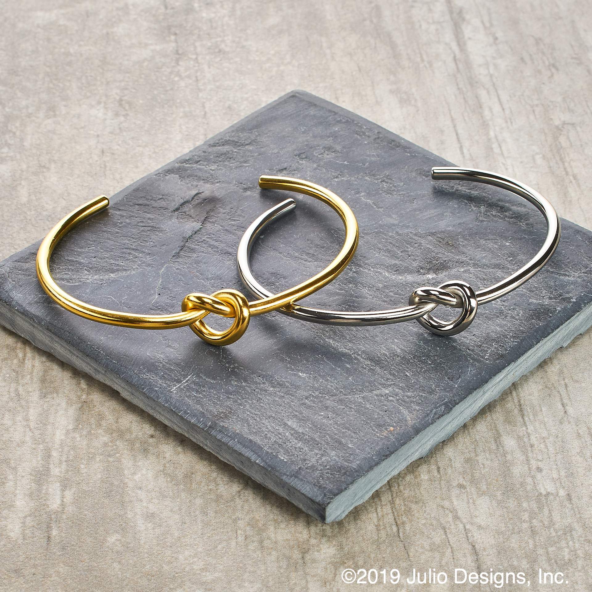 Love Knot Cuff Bracelet Gold or Silver