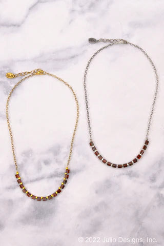 Kara Czech Glass Tila Beads Necklace - More Colors