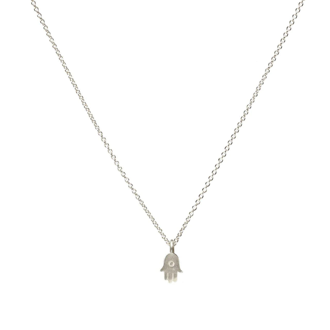 All Is Well Hamsa Necklace in Silver or Gold