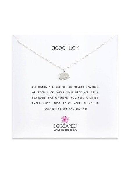 Final Sale Good Luck Elephant Necklace - Gold or Silver