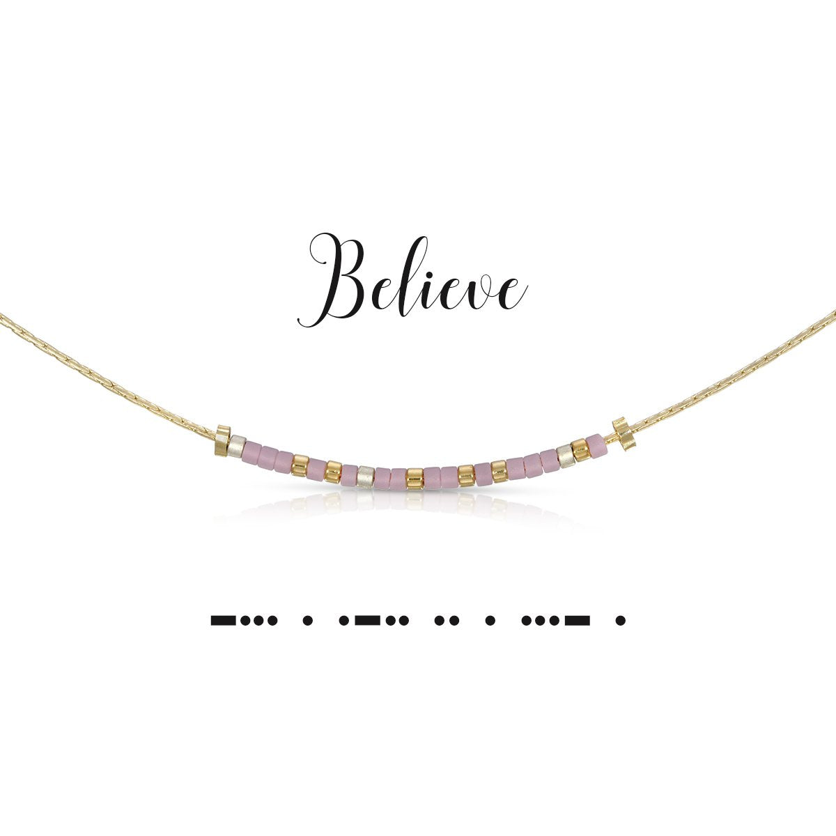 Believe Dot & Dash Necklace
