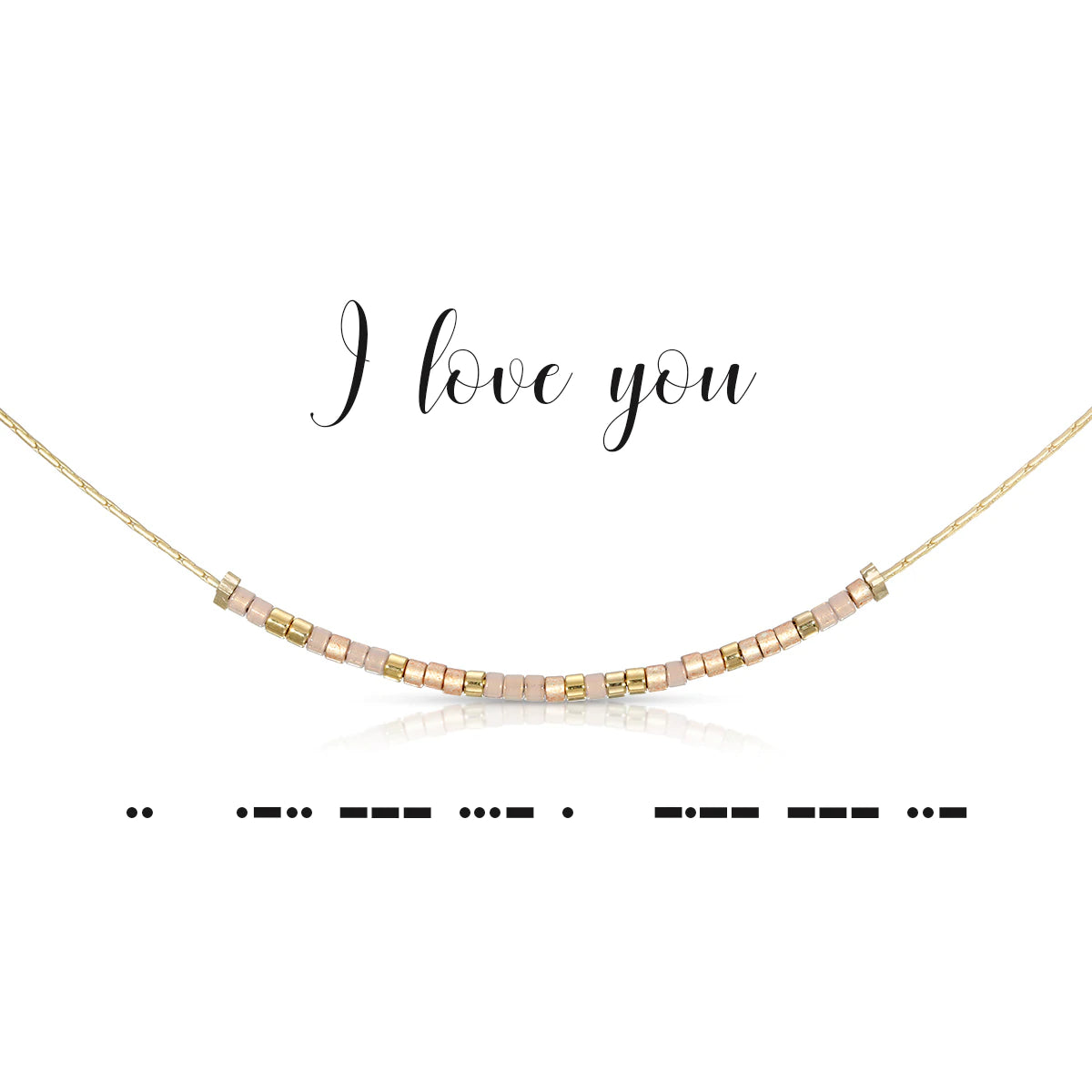 I Love You Dot & Dash Necklace