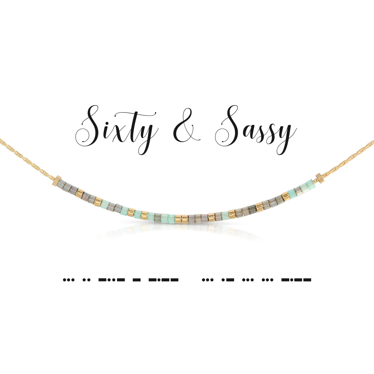 Sixty & Sassy Dot & Dash Necklace