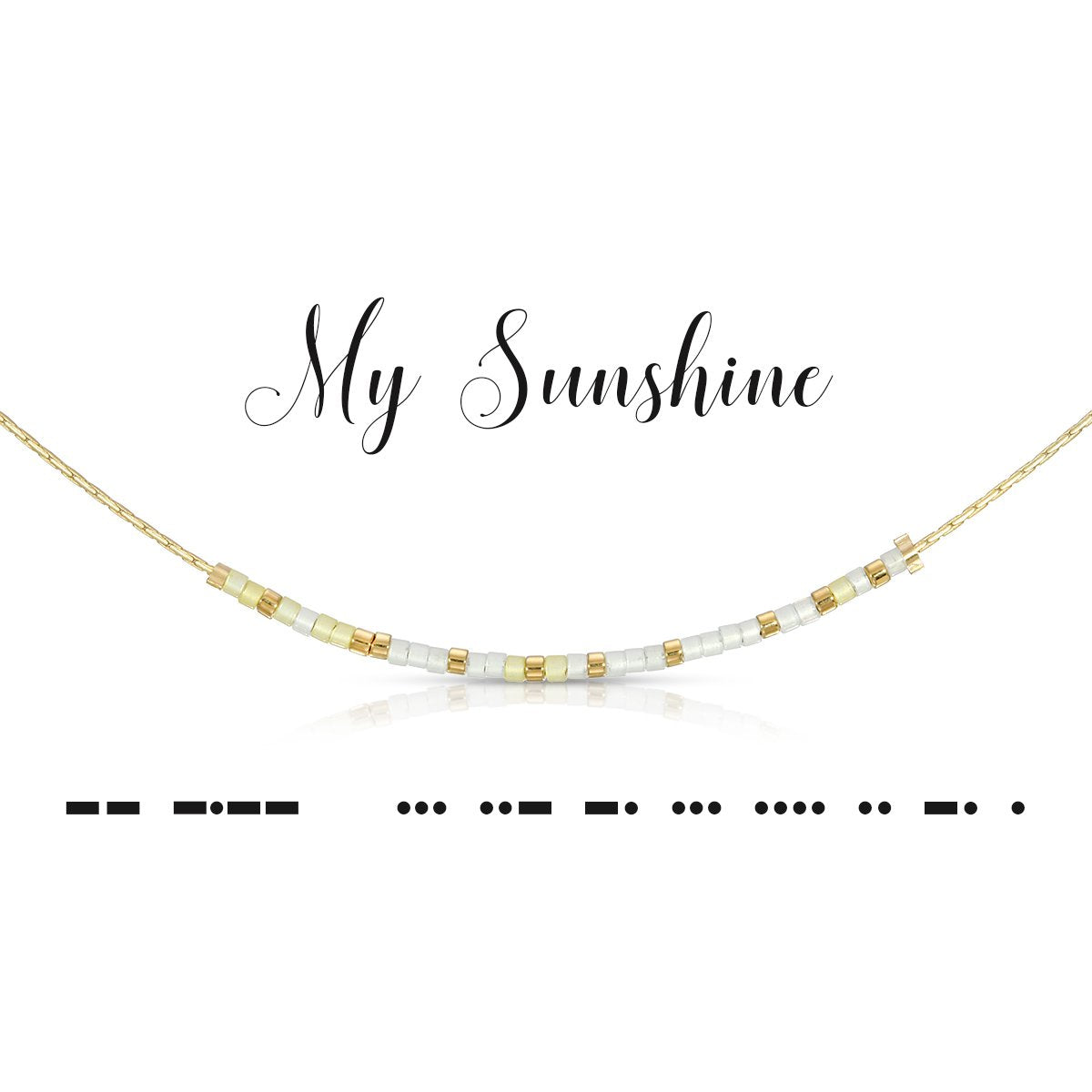 My Sunshine Dot & Dash Necklace