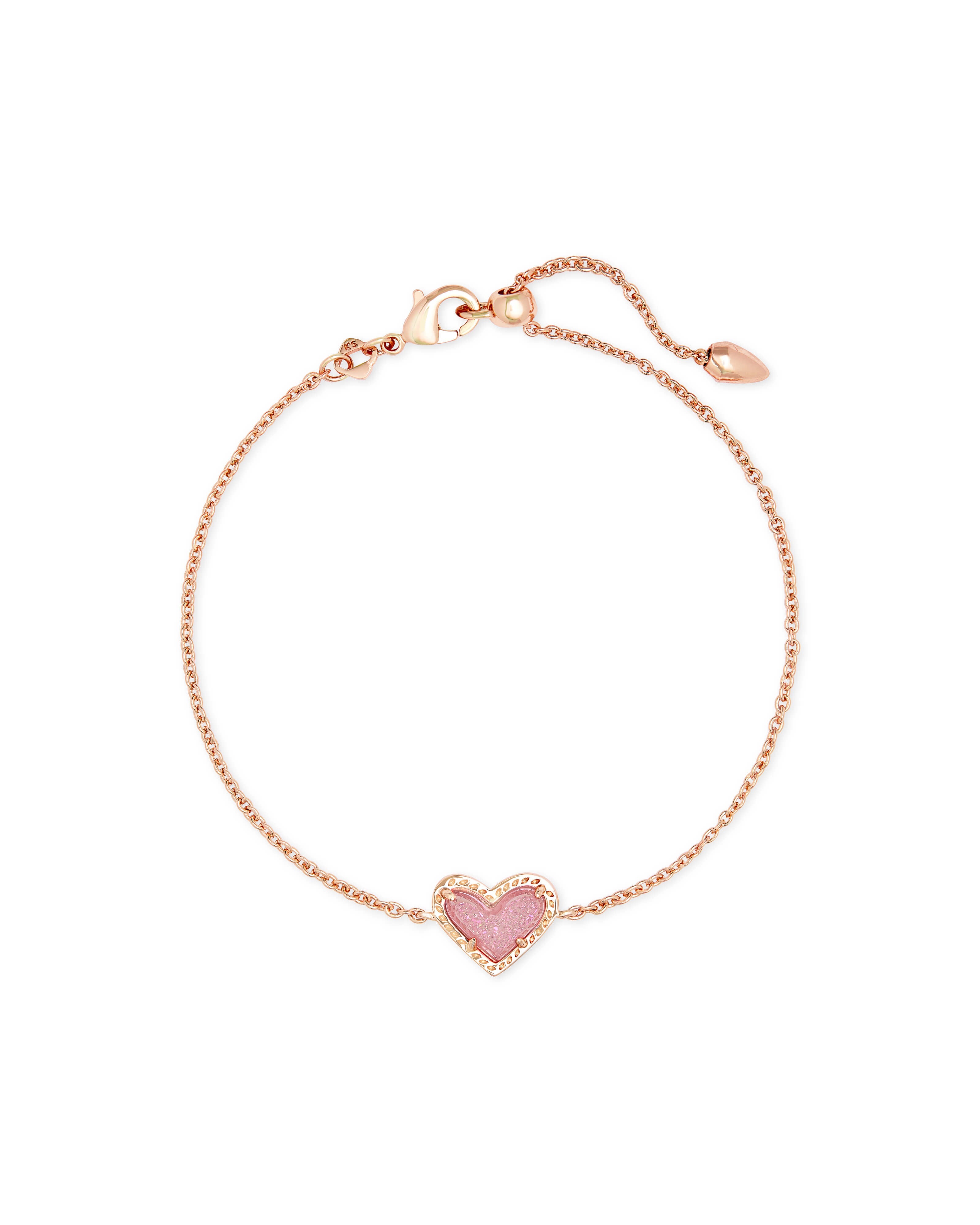 Ari Heart Drusy Bracelet - New Colors