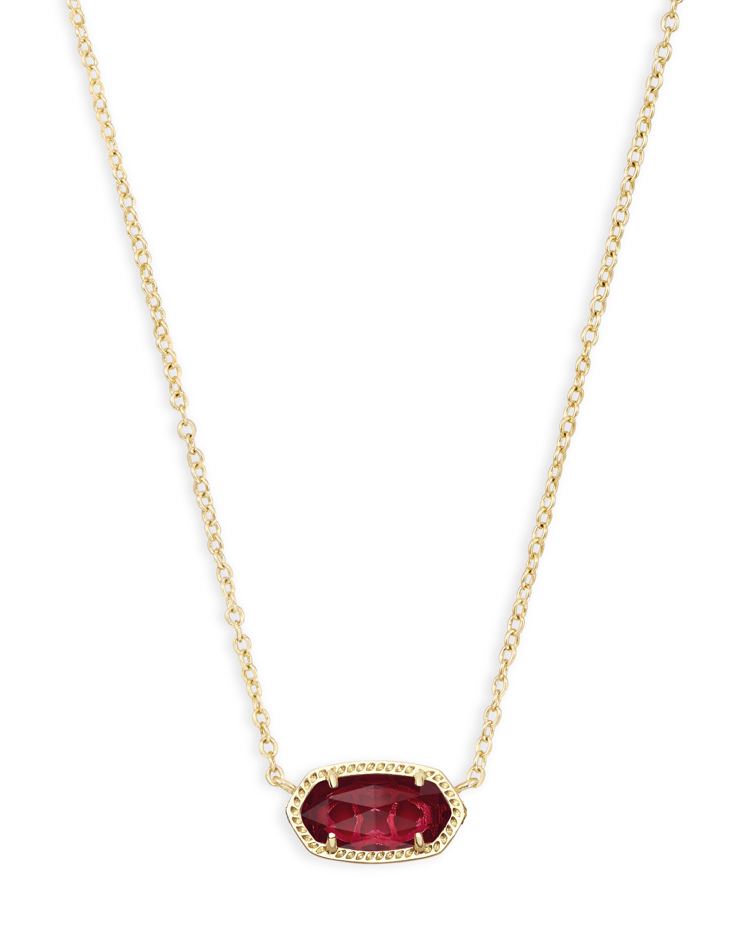 Elisa Necklace Clear Berry Gold or Silver