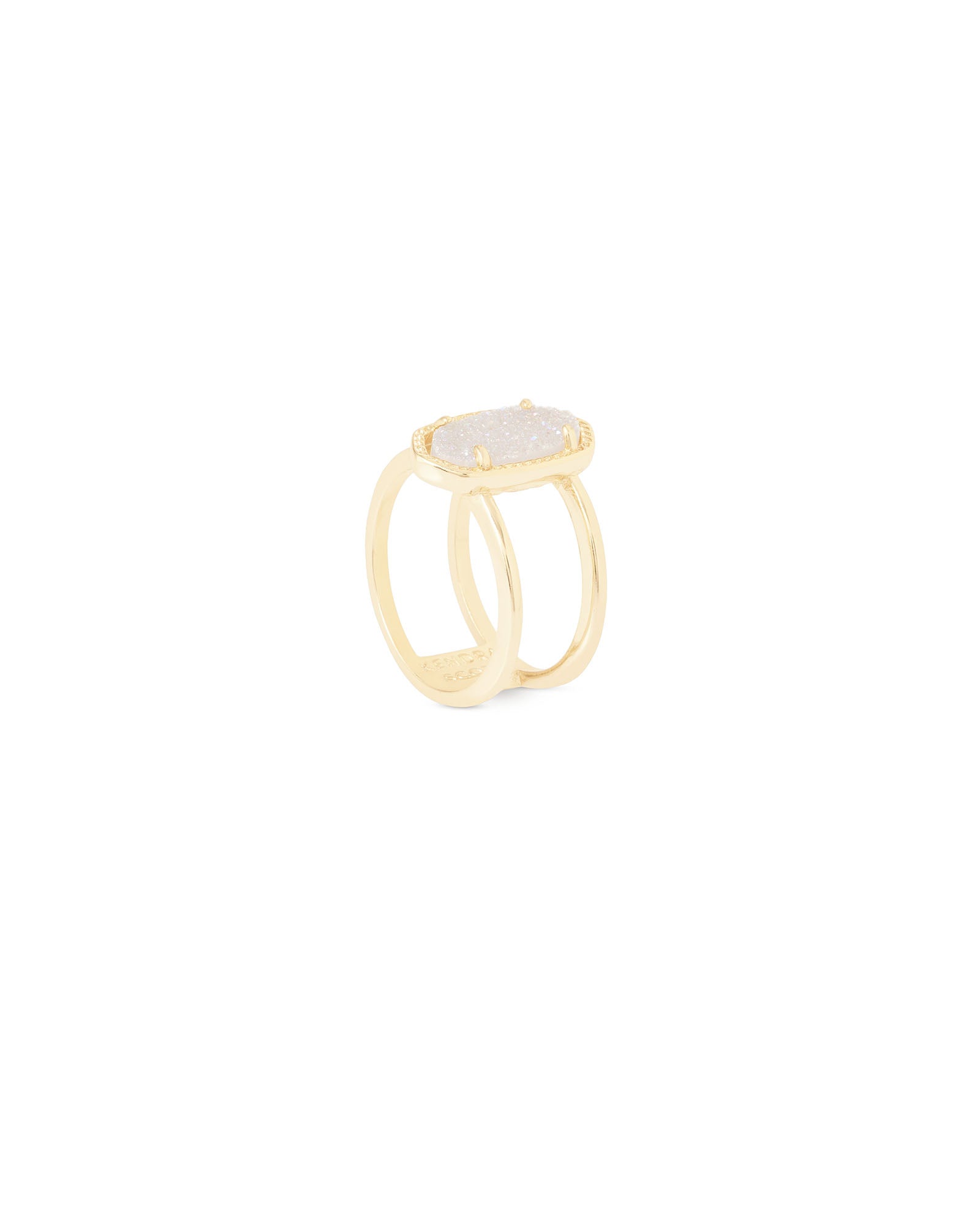 Elyse Ring - Iridescent Drusy in Gold
