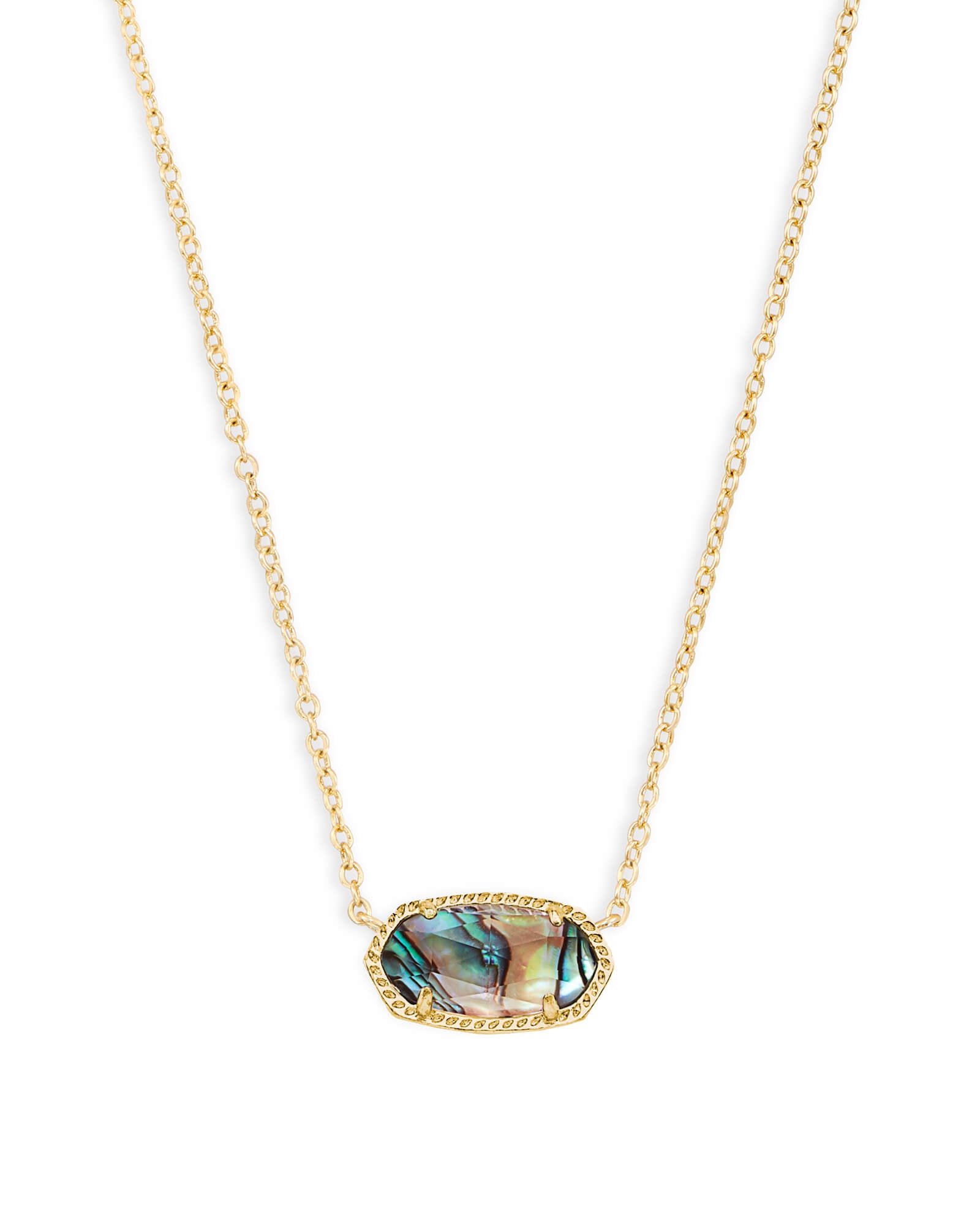 Elisa Necklace Abalone Shell Gold or Silver