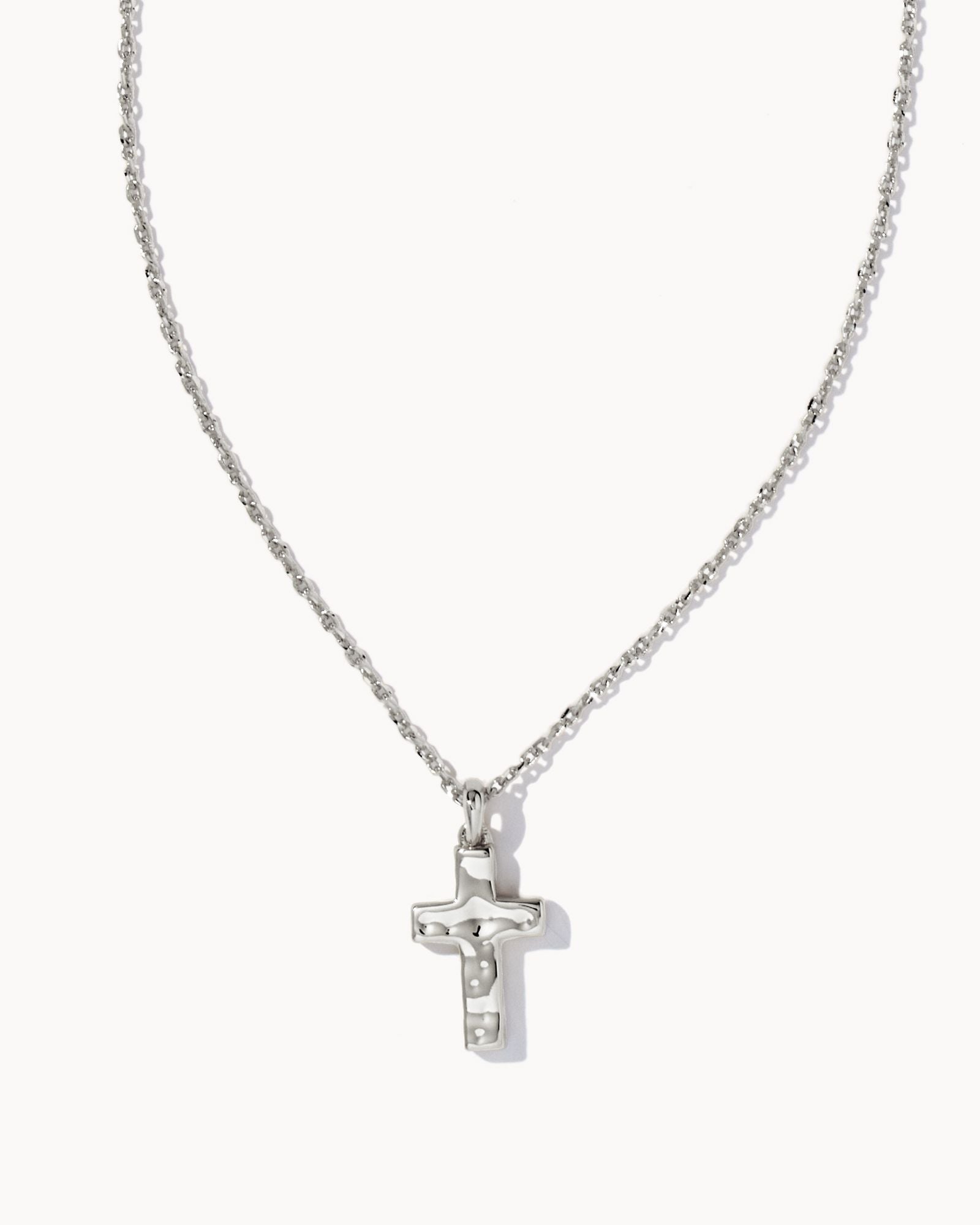 Cross Pendant Necklace Silver or Gold