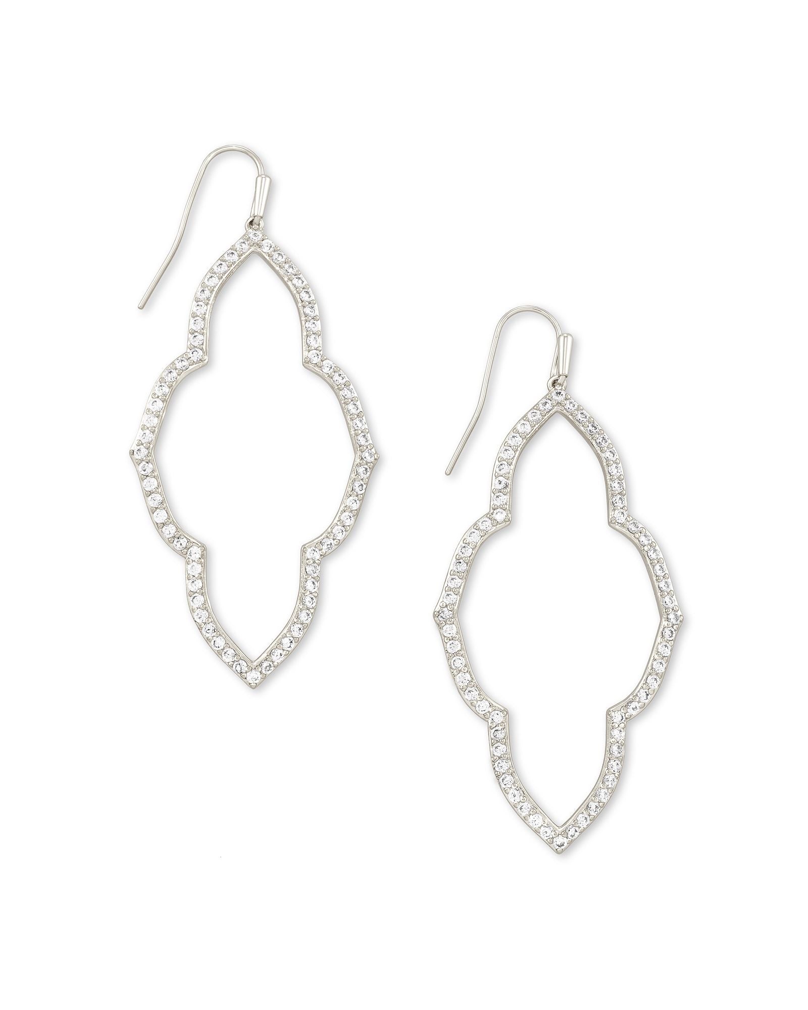 Abbie Open Frame Earring - Gold or Silver