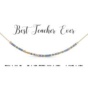 Dot & Dash Jewelry - Necklaces Best Teacher Ever Dot & Dash Necklace