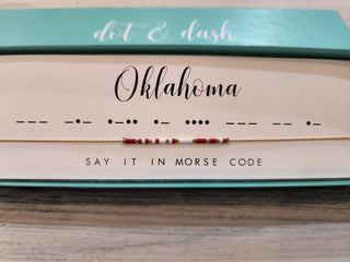 Dot & Dash Jewelry - Necklaces Oklahoma Dot & Dash Necklace