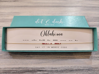Dot & Dash Jewelry - Necklaces Oklahoma Dot & Dash Necklace